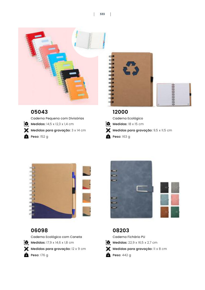 Cadernos e agendas personalizados Encanta